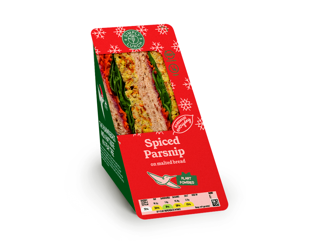 sandwich Spiced Parsnip Sandwich — Simply Lunch - Sandwich Supplier UK